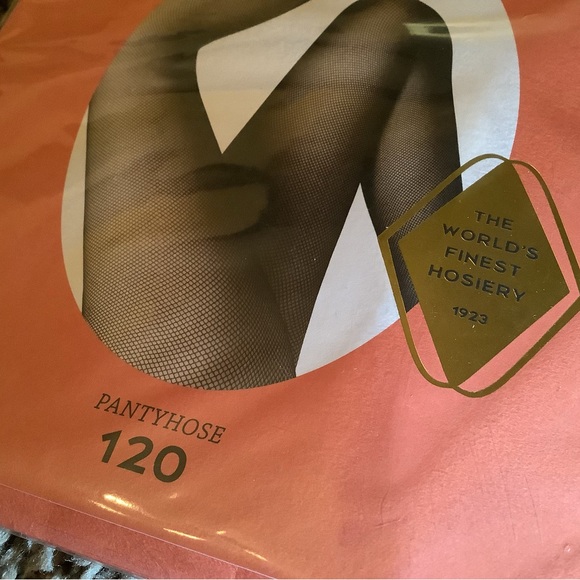 Fogal Netlace fishnet pantyhose, color barolo (dark red), size: S - Picture 2 of 12